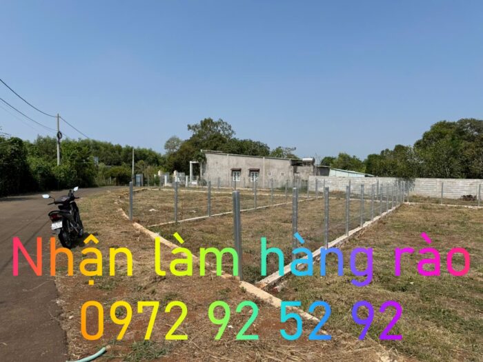 Nhận làm hàng rào giá rẻ tại xã Ngãi Giao, Nghĩa Thành, Bình Giã 0972 92 52 92